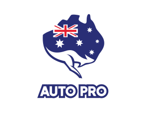 Australian Flag Kangaroo logo