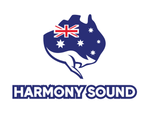 Australian Flag Kangaroo logo