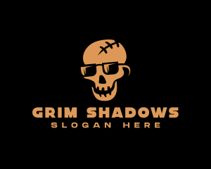 Thriller Skull Shades logo design