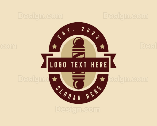 Barber Haircut Stylist Logo