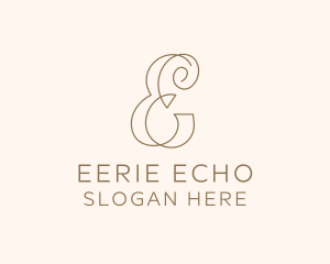 Business Calligraphy letter E logo design