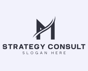 Professional Consulting Company Letter M logo