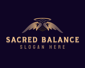 Spiritual Halo Wings logo design