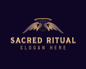 Spiritual Halo Wings logo design