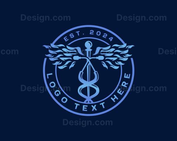 Caduceus Stethoscope Medical Logo