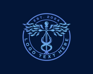 Caduceus Stethoscope Medical logo