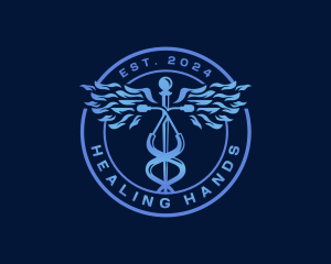 Caduceus Stethoscope Medical logo design