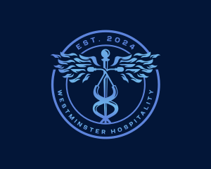 Caduceus Stethoscope Medical logo design