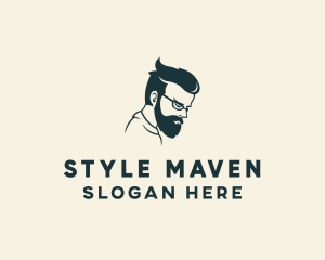 Men Hair Styling logo design