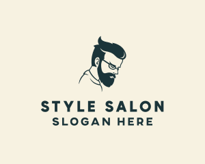 Men Hair Styling logo design