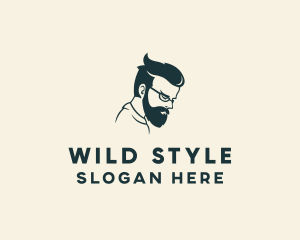 Men Hair Styling logo design