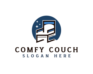 Armchair Seat Furniture  logo design