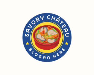 Asian Fish Soup logo design