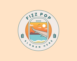 Airplane Flight Travel Tour logo design