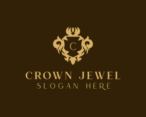 Royalty Shield Crown logo design