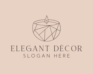 Candle Home Decor logo design