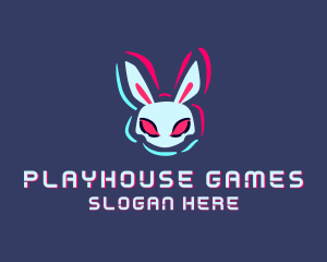 Punk Gaming Bunny logo design