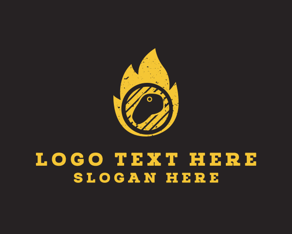 Steak Grill Fire logo