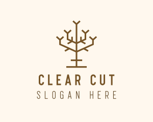 Simple Tree Branch logo design