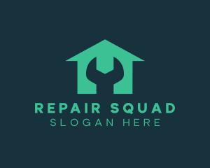 Wrench Home Repair logo design