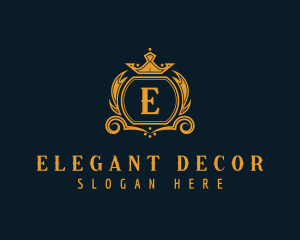 Premium Decorative Crown logo design