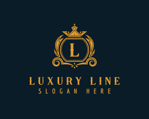 Premium Decorative Crown logo design