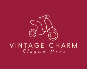 Vintage Scooter Vehicle logo design