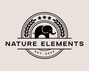 Wildlife Nature Elephant logo design