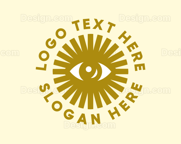 Gold Sun Eye Logo