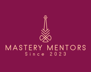 Geometric Minimalist Violin logo