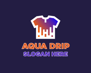 Shirt Drip Print logo design