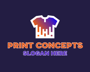 Shirt Drip Print logo