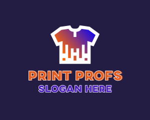 Shirt Drip Print logo design