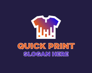 Shirt Drip Print logo design