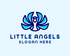 Angel Wings Halo logo design