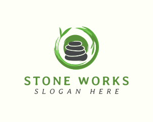 Garden Stone Spa logo design