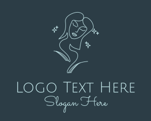 Blue Monoline Magical Woman logo