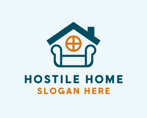 Home Sofa Furnishing logo design