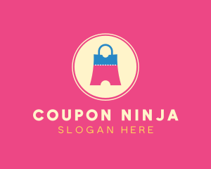 Shopping Bag Voucher logo design