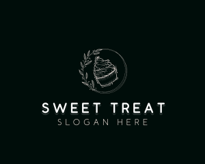 Cupcake Dessert Pastry logo design