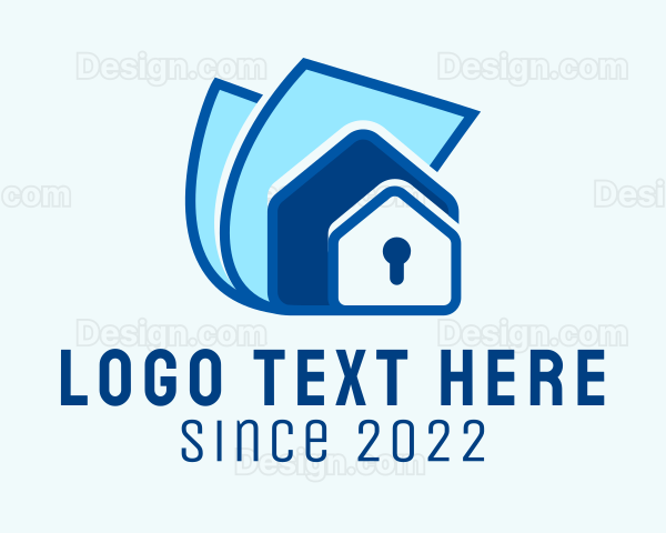 House Property Home Security Logo