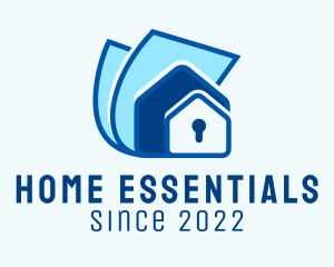 House Property Home Security logo design