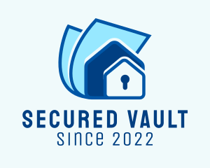 House Property Home Security logo design