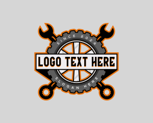 Wrench Tire Mechanic logo