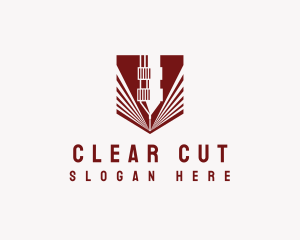 Laser Cutting Fabrication logo design