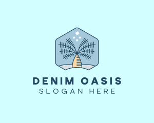 Tropical Oasis Coconut Tree logo
