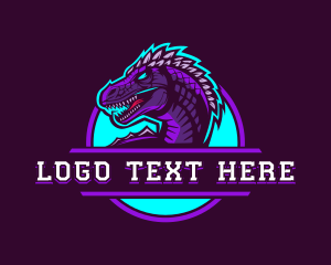 Prehistoric Spinosaurus Dinosaur Logo