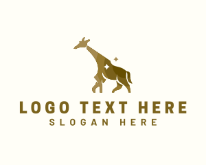 Giraffe Wildlife Animal logo