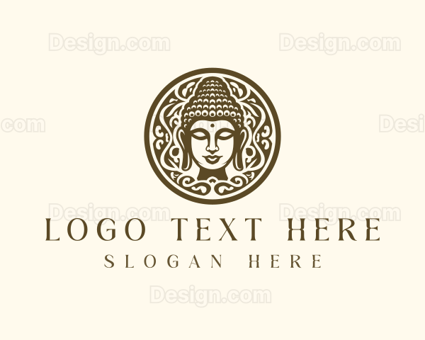 Buddha Spiritual Meditation Logo