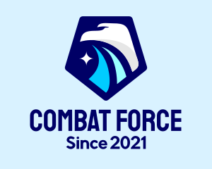 Military Eagle Badge logo design